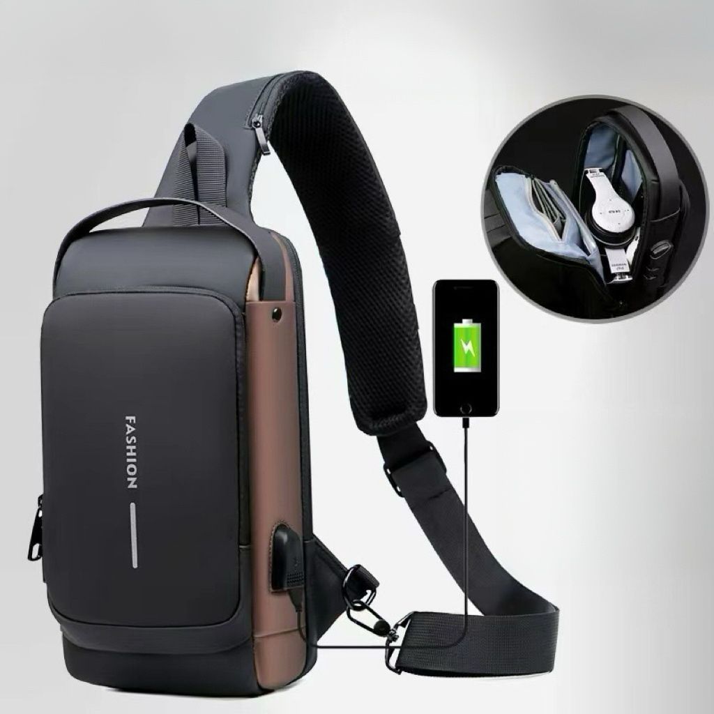 Bolso Mochila Antirobo con Puerto USB — 3 Colores