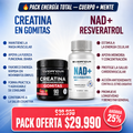 Pack Creatina Gomitas + NAD+ Resveratrol — Fuerza y Energía Celular